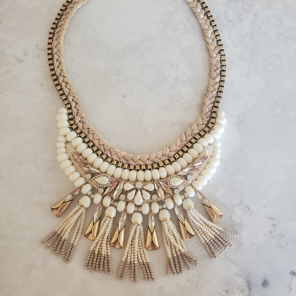 Stella & Dot Eloise beaded tussle necklace - Picture 4 of 6